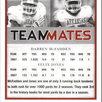 Darren McFadden 2008 SAGE Hit Teammates Series Mint Rookie Card #51