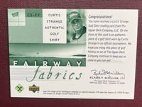 Curtis Strange 2002 Upper Deck Fairway Fabrics Mint Card #CS-FF
