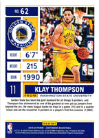 Klay Thompson 2019 2020 Panini Contenders Season Ticket Series Mint Card #62
