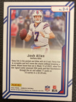 Josh Allen 2022 Donruss Dominators Series Mint Insert Card #D-4
