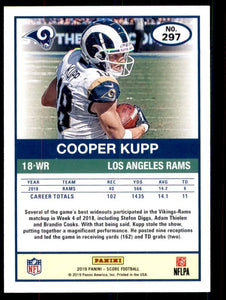 Cooper Kupp 2019 Panini Score Series Mint Card #297