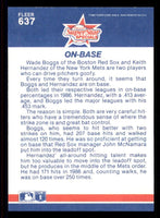 Wade Boggs & Keith Hernandez 1987 Fleer Series Mint Card #637
