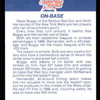 Wade Boggs & Keith Hernandez 1987 Fleer Series Mint Card #637