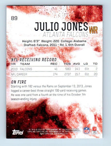 Julio Jones 2014 Topps Fire Series Mint Card #89