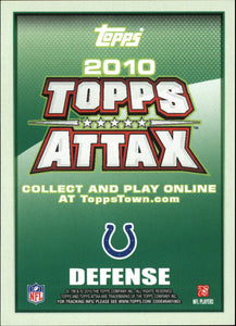 Dwight Freeney 2010 Topps Attax Code Card Series Mint Card