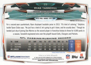 Ryan Tannehill 2014 Topps Chrome Series Mint Card #23