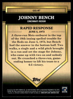Johnny Bench 2012 Topps Golden Greats Series Mint Card #GG87
