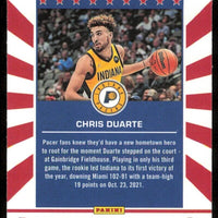 Chris Duarte 2021 2022 Panini Chronicles Hometown Heroes Series Mint Rookie Card #655