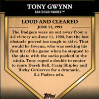 Tony Gwynn 2012 Topps Golden Greats Series Mint Card #GG95