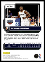 Zion Williamson 2022 2023 Panini Donruss Mint Card #164
