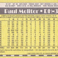 Paul Molitor 1990 O-Pee-Chee Series Mint Card #360