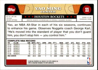 Yao Ming 2008 2009 Topps Series Mint Card #11
