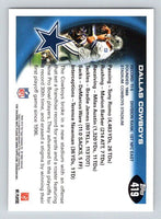 Tony Romo Dallas Cowboys 2010 Topps Series Mint Card #419
