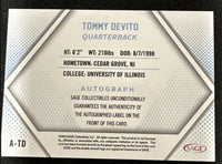 Tommy DeVito 2023 SAGE SSP Red ROOKIE Autograph Card #A-TD
