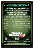 Larry Fitzgerald  2006 Topps Total Sports Illustrated For Kids Series Mint Card #SI19
