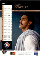 Juan Gonzalez 1994 Upper Deck Series Mint Card #155
