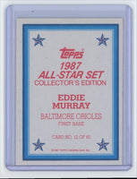 Eddie Murray 1987 Topps All-Star Collector's Edition Mint Card #12
