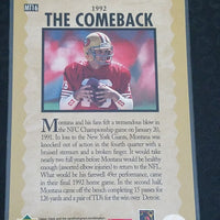 Joe Montana 1995 Upper Deck Trilogy Series Mint Card #MT16