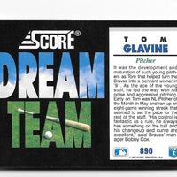 Tom Glavine 1992 Score Dream Team Series Mint Card #890
