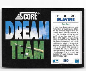 Tom Glavine 1992 Score Dream Team Series Mint Card #890