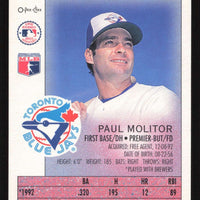 Paul Molitor 1993 O-Pee-Chee Premier Series Mint Card #124