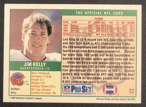 Jim Kelly 1989 Pro Set  Series Mint Card #22