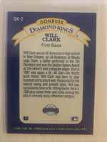 Will Clark 1991 Donruss Diamond Kings Series Card #DK-2
