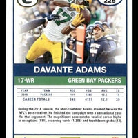 Davante Adams 2019 Score GOLD Series Mint Card #225