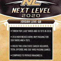 Jordan Love 2020 Sage Hit Next Level Series Mint Card #99