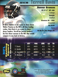 Terrell Davis 1998 Topps Generation 2000 Series Mint Card #GE10