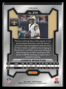 Jameis Winston 2023 Panini Prizm Neon Green Pulsar Series Mint Card #214