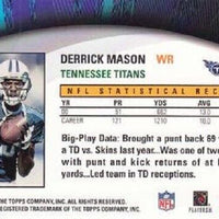 Derrick Mason 2001 Topps Own The Game Showtime Mint Card #TS1