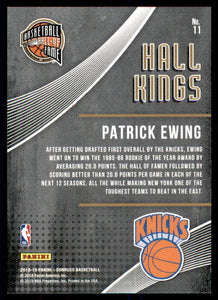 Patrick Ewing 2018 2019 Panini Donruss Hall Kings Series Mint Card #11