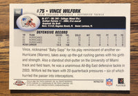 Vince Wilfork 2004 Topps Chrome Series Mint ROOKIE Card  #182
