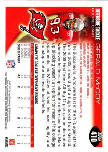 Gerald McCoy 2010 Topps Series Mint Rookie Card #410