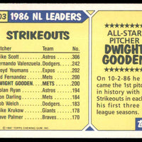 Dwight Gooden 1987 Topps Tiffany All-Star Series Mint Card #603
