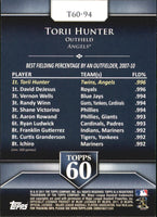 Torii Hunter 2011 Topps Topps 60 Series Mint Card #T60-94
