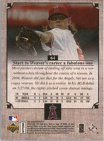 Jered Weaver 2007 UD Masterpieces Windsor Green Series Mint Card  #64
