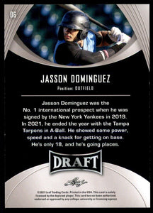Jasson Dominguez 2021 Leaf Draft Mint Card #6