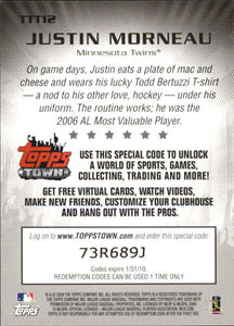 Justin Morneau 2009 Topps Topps Town Gold Series Mint Card #TTT12