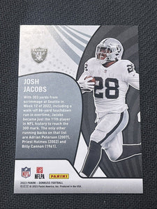 Josh Jacobs 2022 Donruss Vortex Series Mint Insert Card #VTX-11