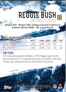 Reggie Bush 2014 Topps Fire Series Mint Card #82