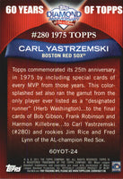 Carl Yastrzemski 2011 Topps 60 Years of Topps Series Mint Card #60YOT-24
