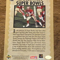 Joe Montana 1995 Upper Deck Trilogy Series Mint Card #MT15