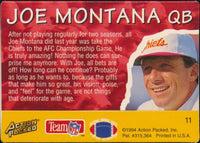 Joe Montana 1994 Action Packed All-Madden Series Mint Card #11
