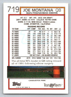 Joe Montana 1992 Topps Series Mint Card #719
