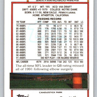 Joe Montana 1992 Topps Series Mint Card #719