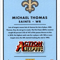 Michael Thomas 2019 Donruss Action All Pros Series Mint Card #9