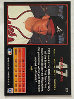 Tom Glavine 1993 Donruss Triple Play Series Mint Card #117
