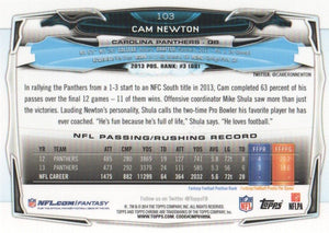 Cam Newton 2014 Topps Chrome Series Mint Card #103